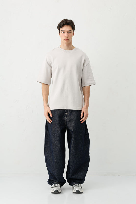 Short-Sleeved Boxy-Fit T-Shirt