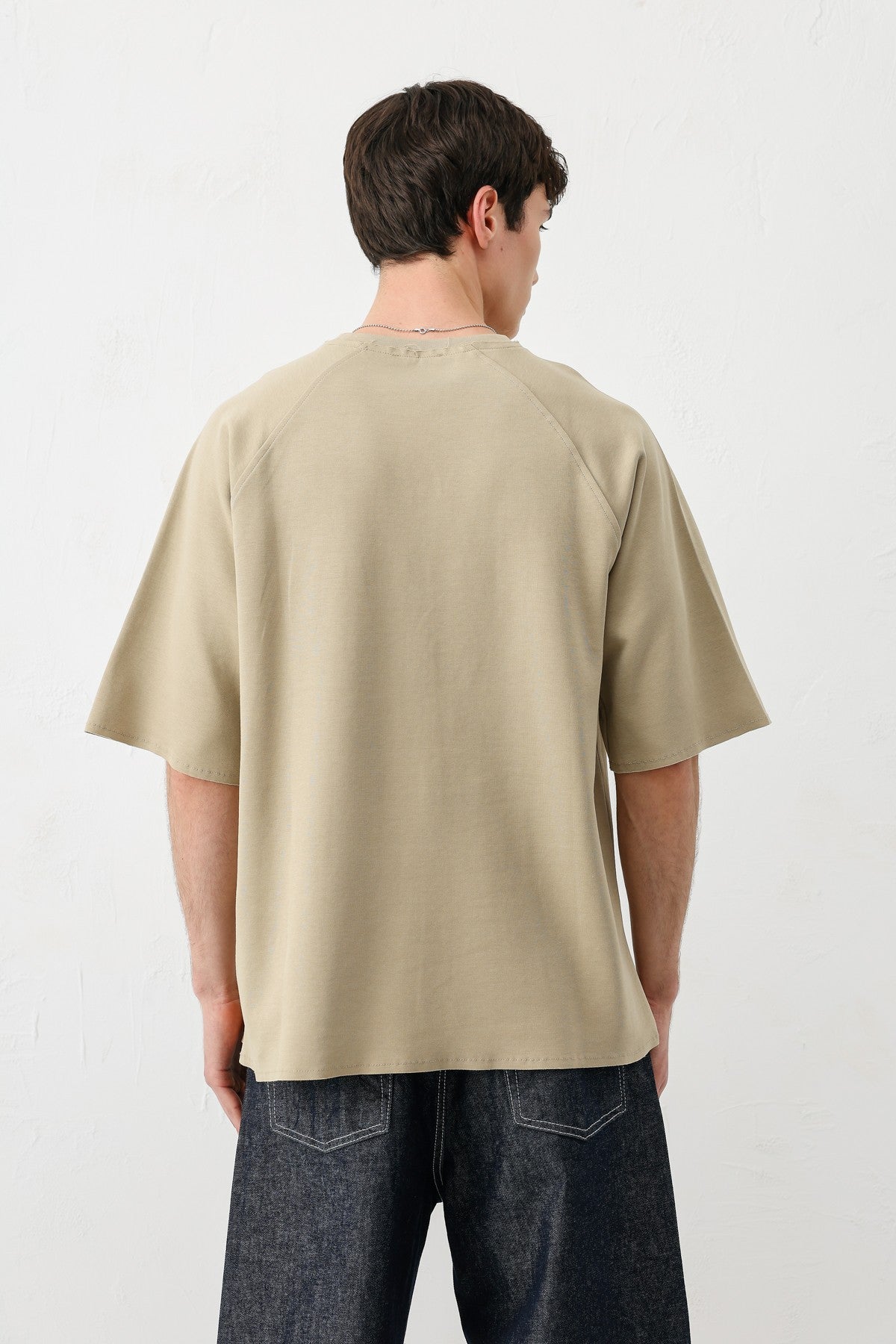 Oversized Crew Neck T-Shirt with 5 Prints