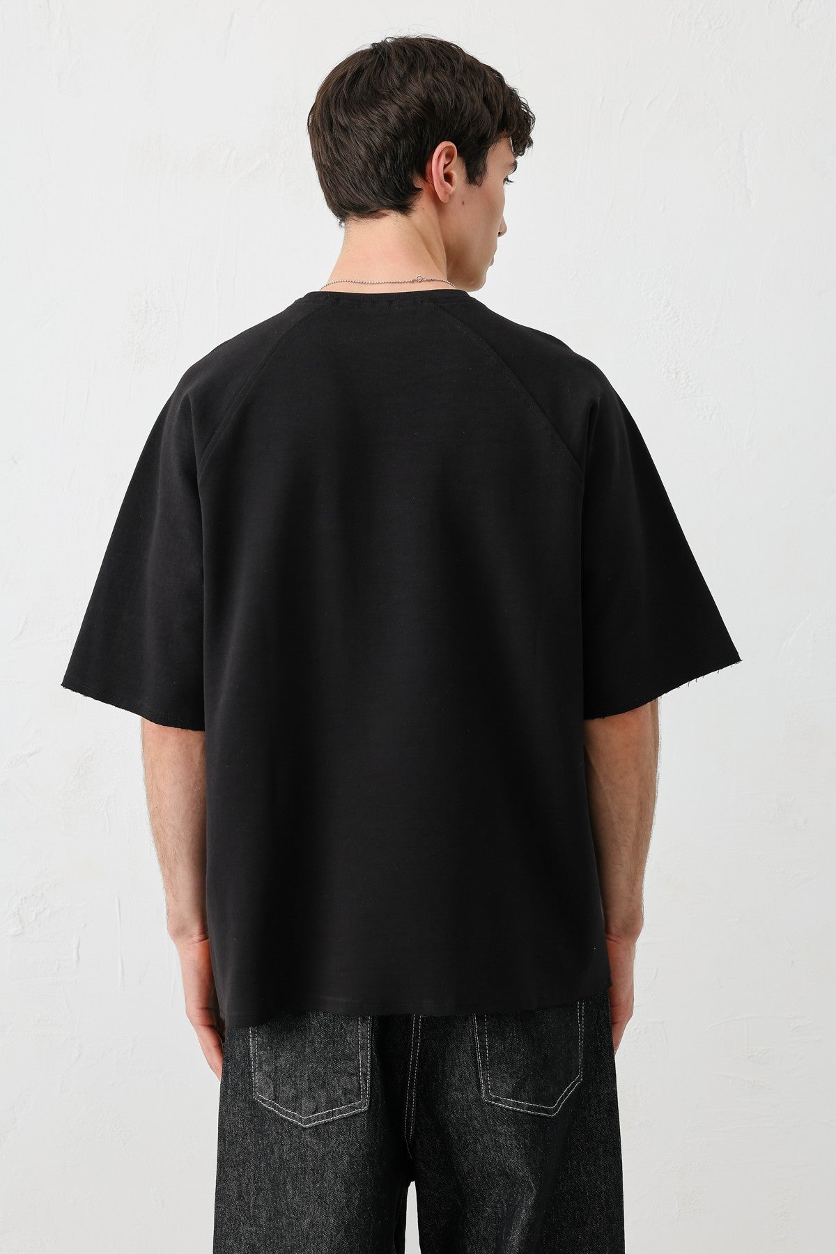 Oversized Crew Neck T-Shirt with 5 Prints