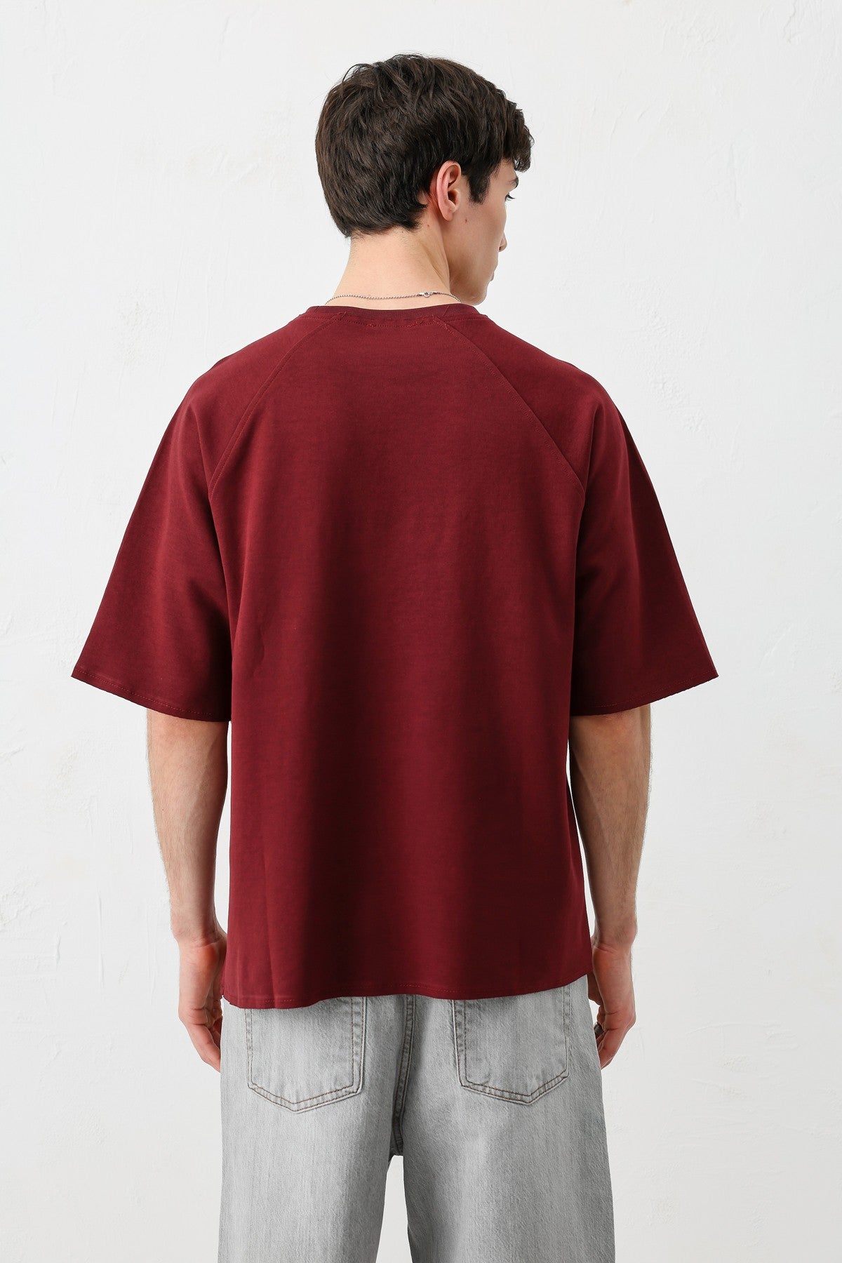 Oversized Crew Neck T-Shirt with 5 Prints