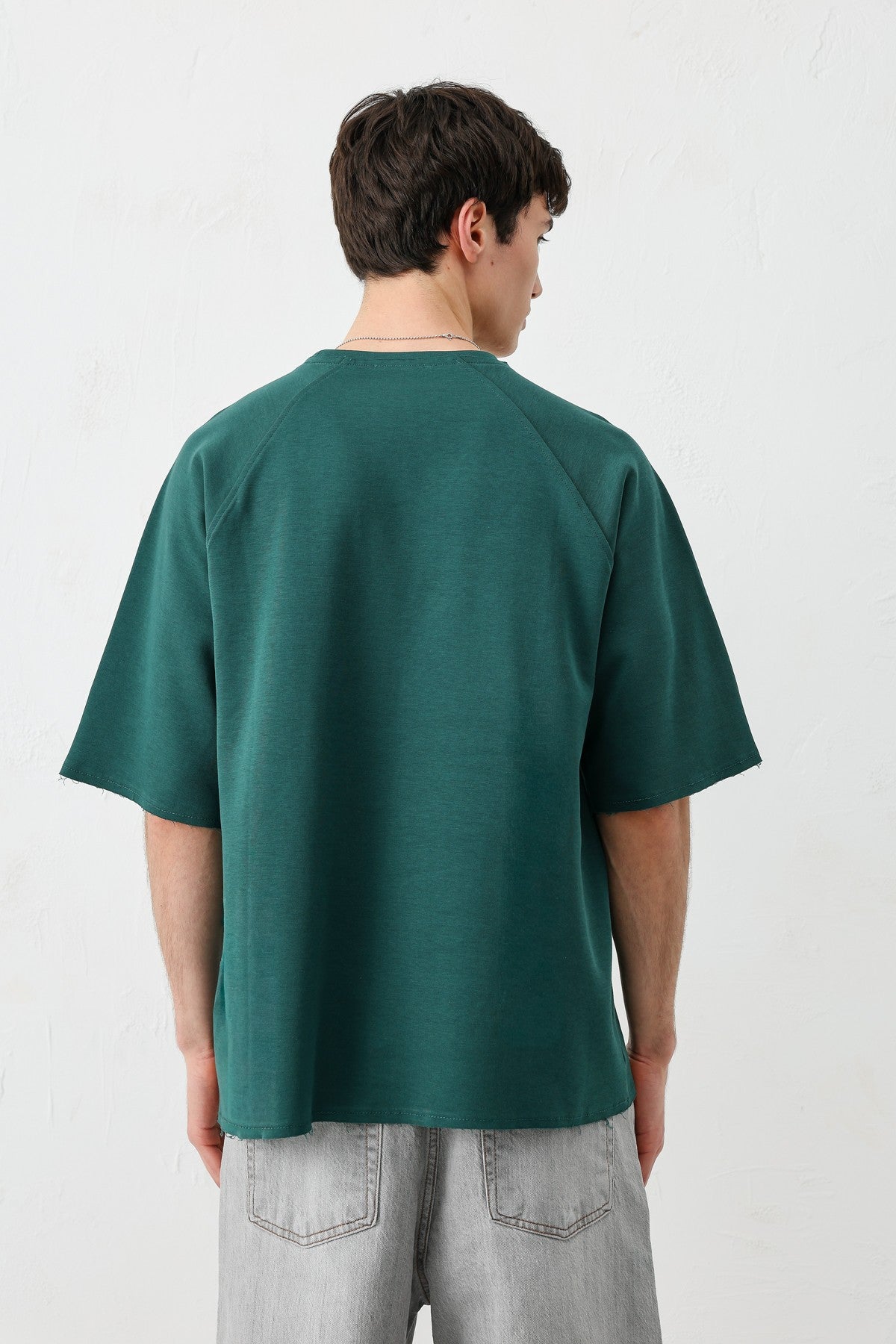 Oversized Crew Neck T-Shirt with 5 Prints