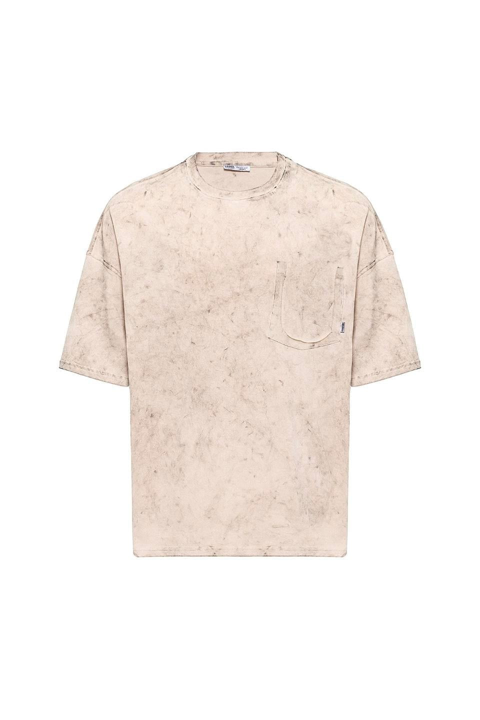 Oversized T-Shirt with Washed Pocket Detail