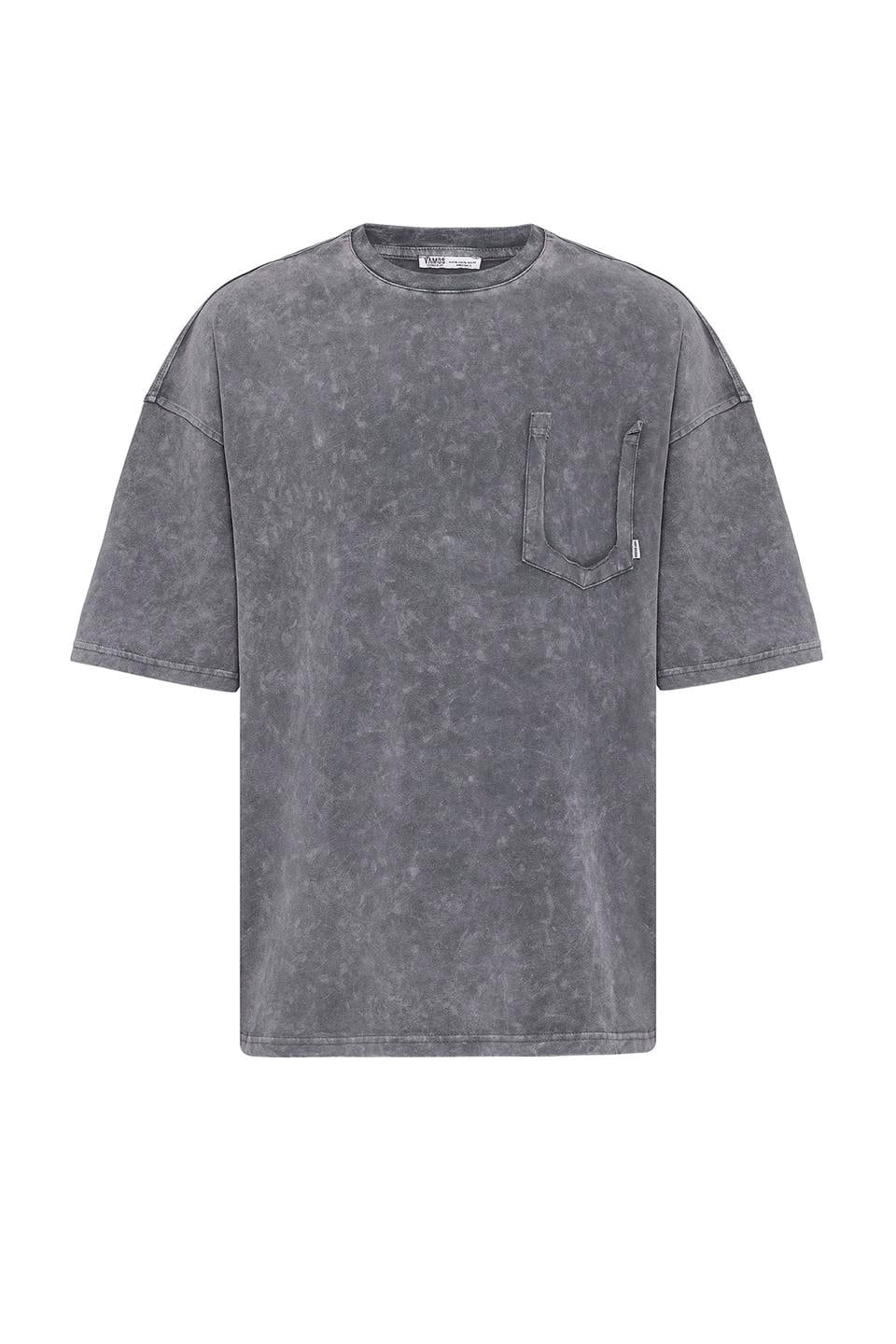 Oversized T-Shirt with Washed Pocket Detail