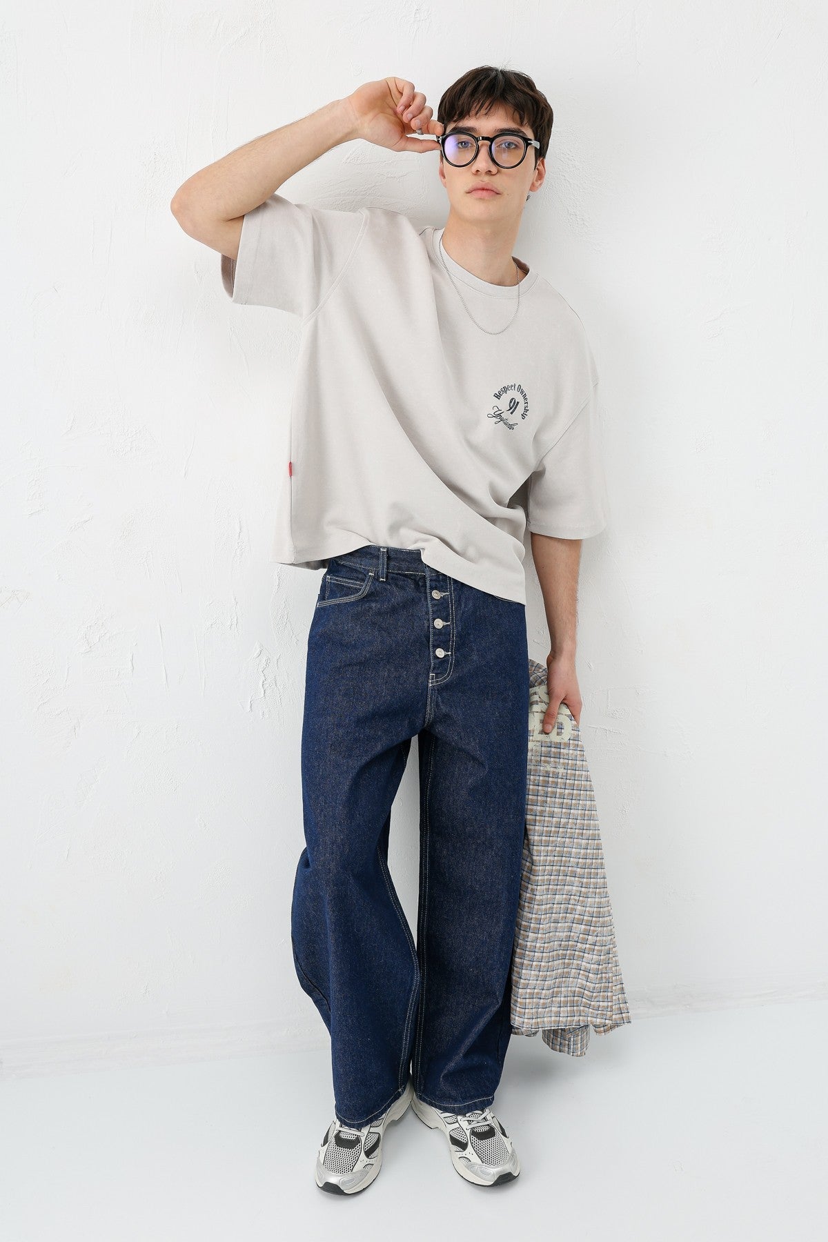 Short-Sleeved Boxy-Fit Printed T-Shirt