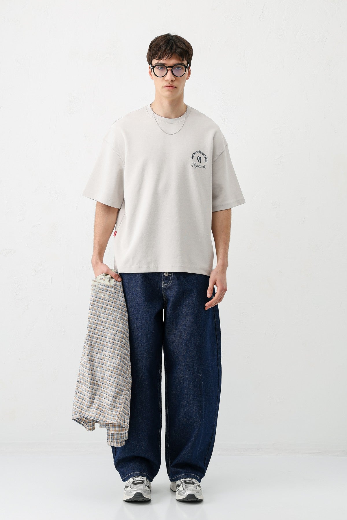 Short-Sleeved Boxy-Fit Printed T-Shirt