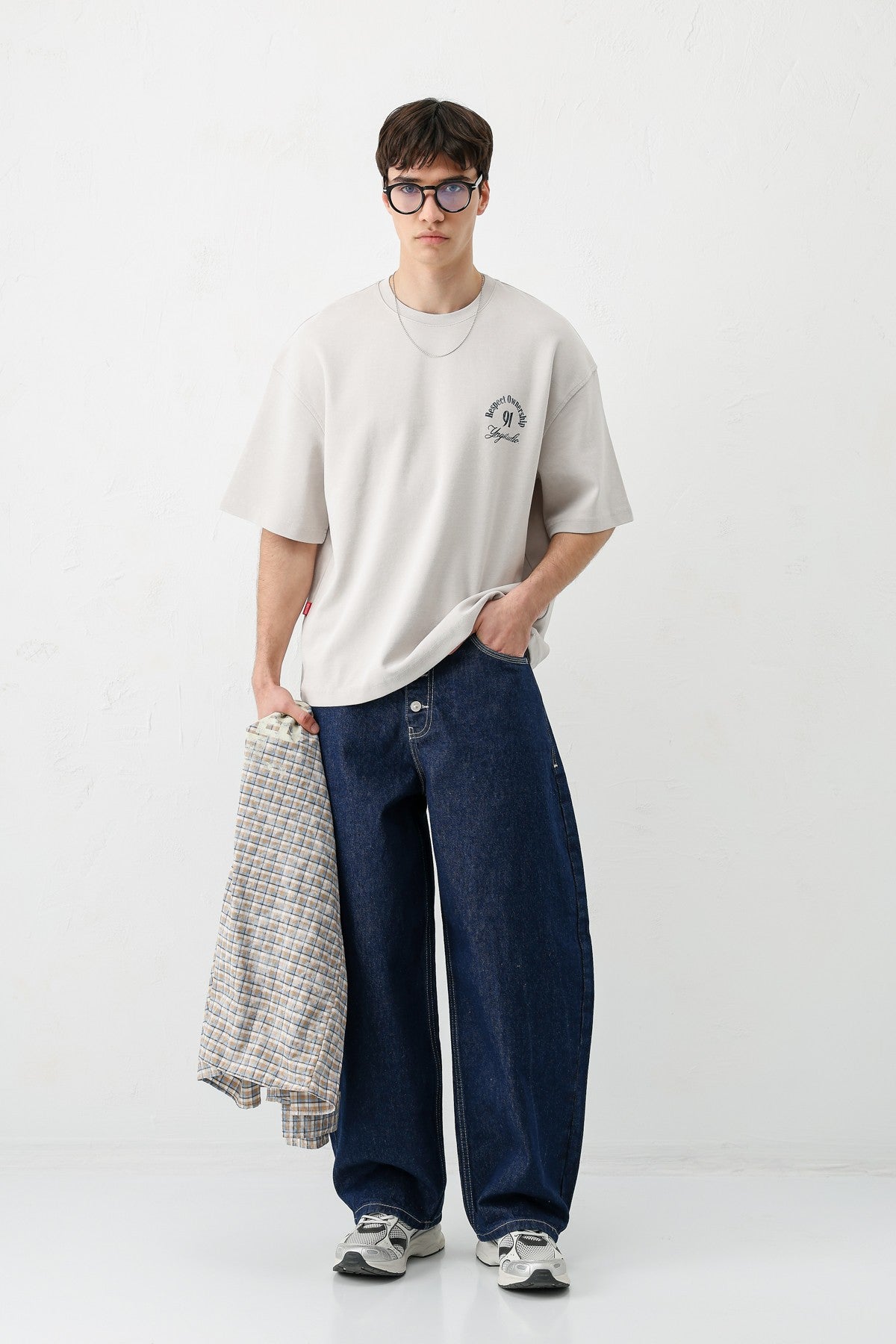 Short-Sleeved Boxy-Fit Printed T-Shirt