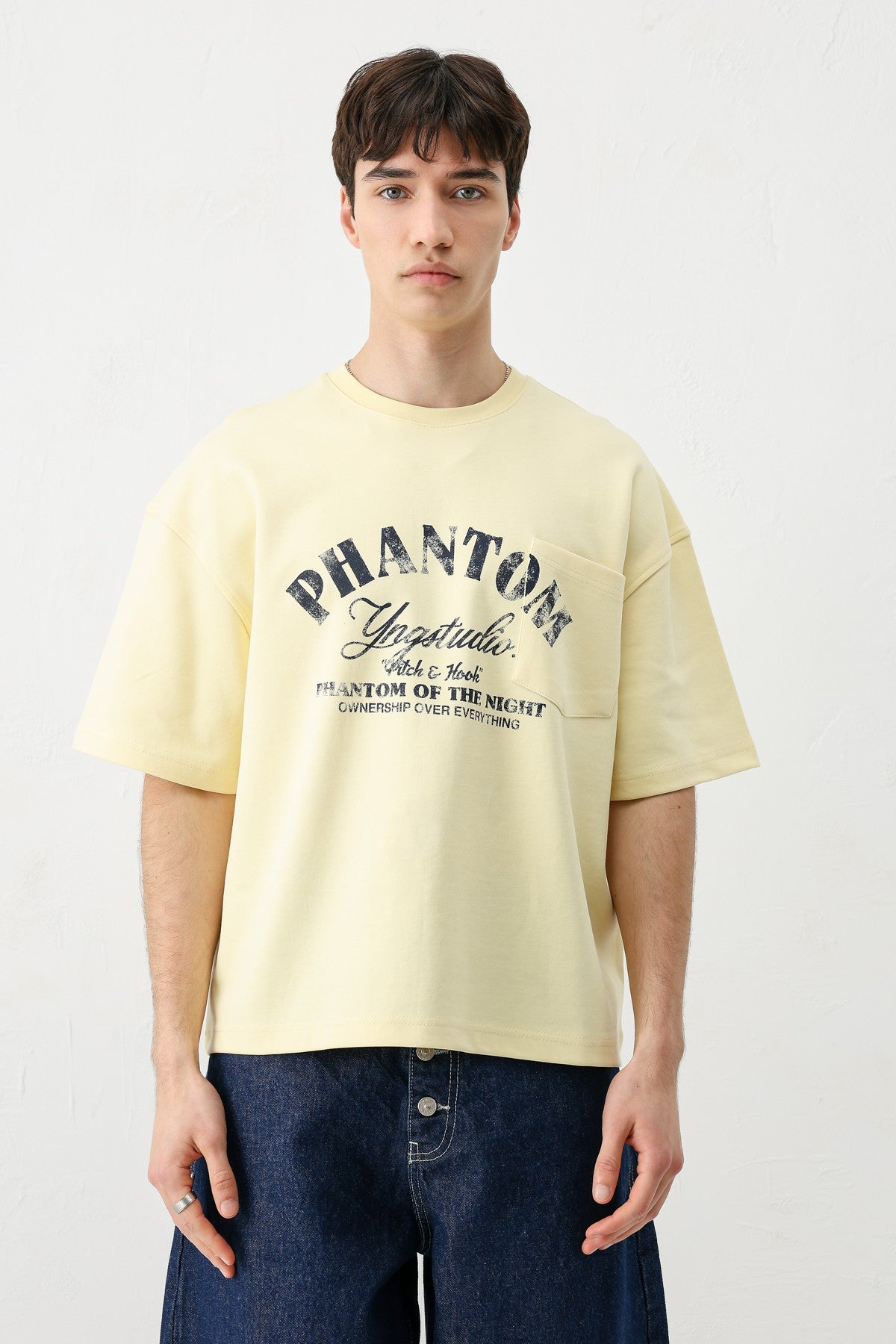 Short-Sleeved Boxy-Fit Printed T-Shirt