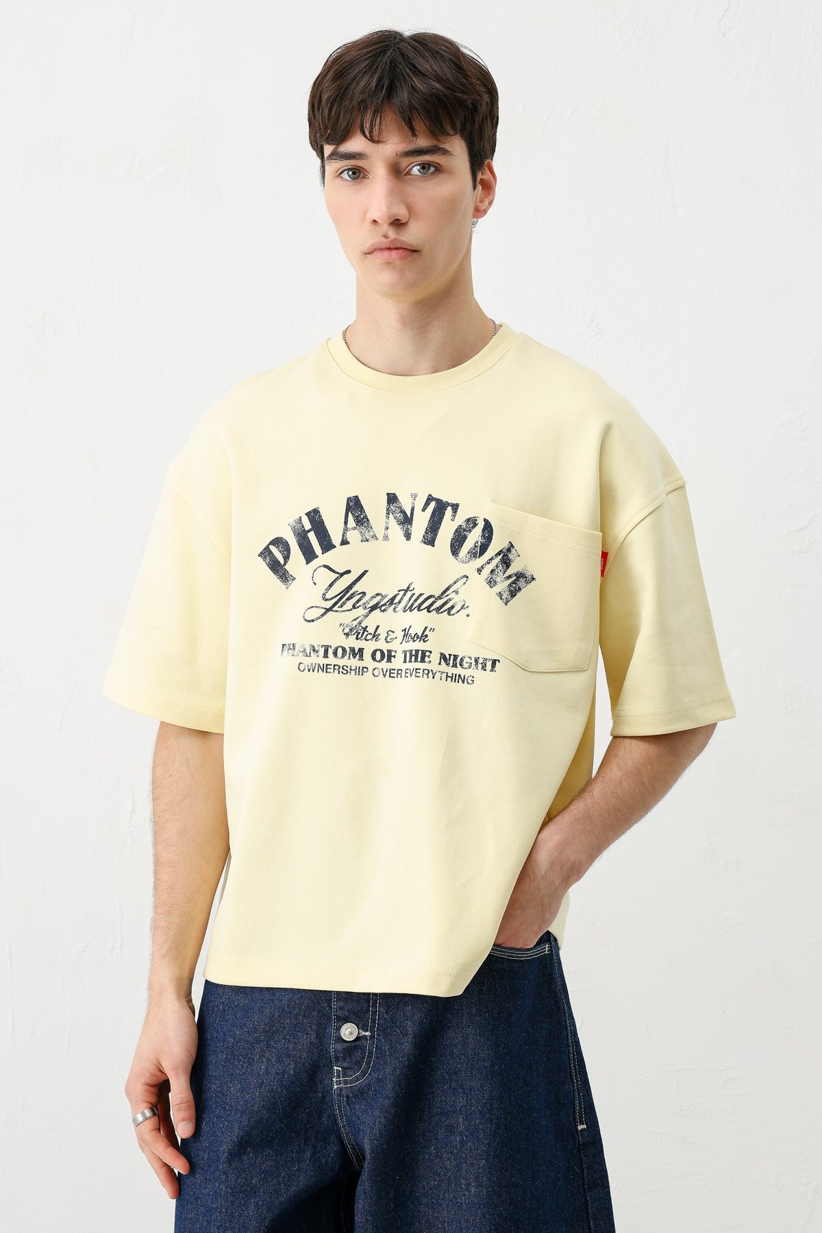 Short-Sleeved Boxy-Fit Printed T-Shirt