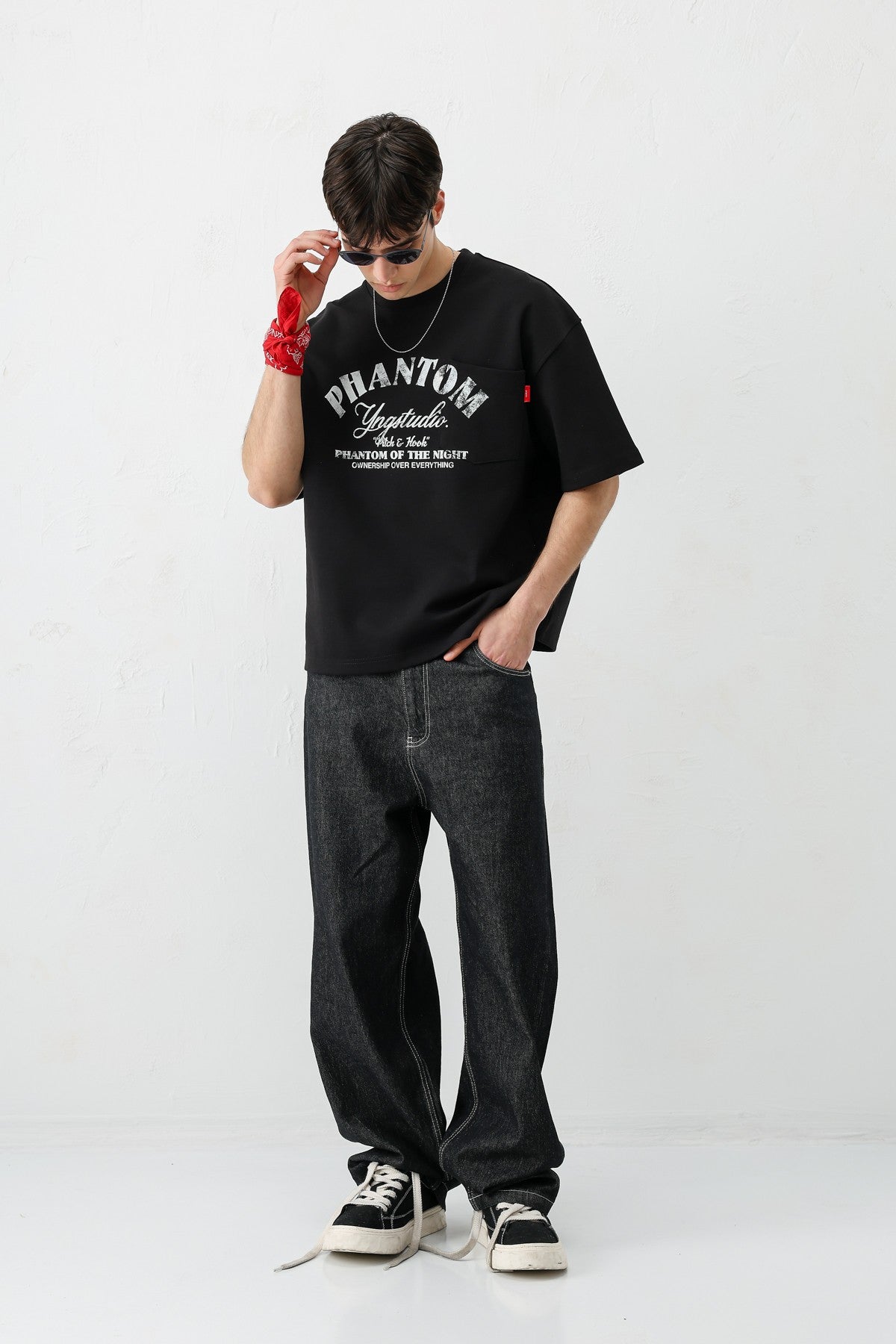 Short-Sleeved Boxy-Fit Printed T-Shirt