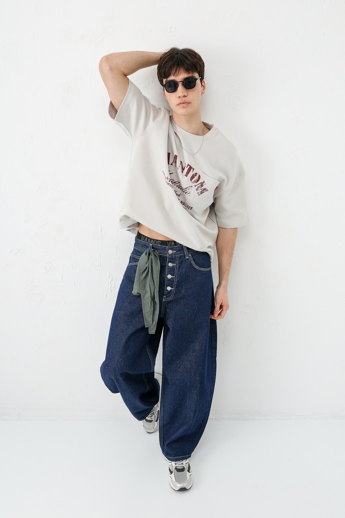 Short-Sleeved Boxy-Fit Printed T-Shirt
