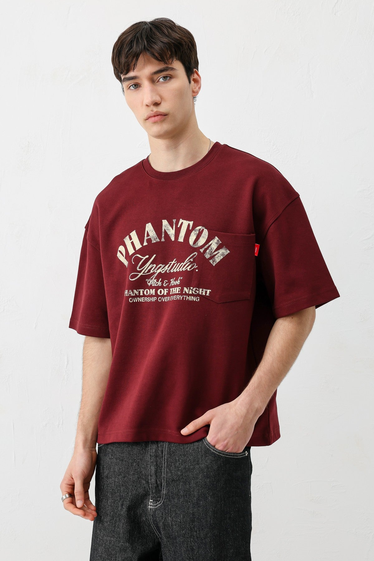 Short-Sleeved Boxy-Fit Printed T-Shirt