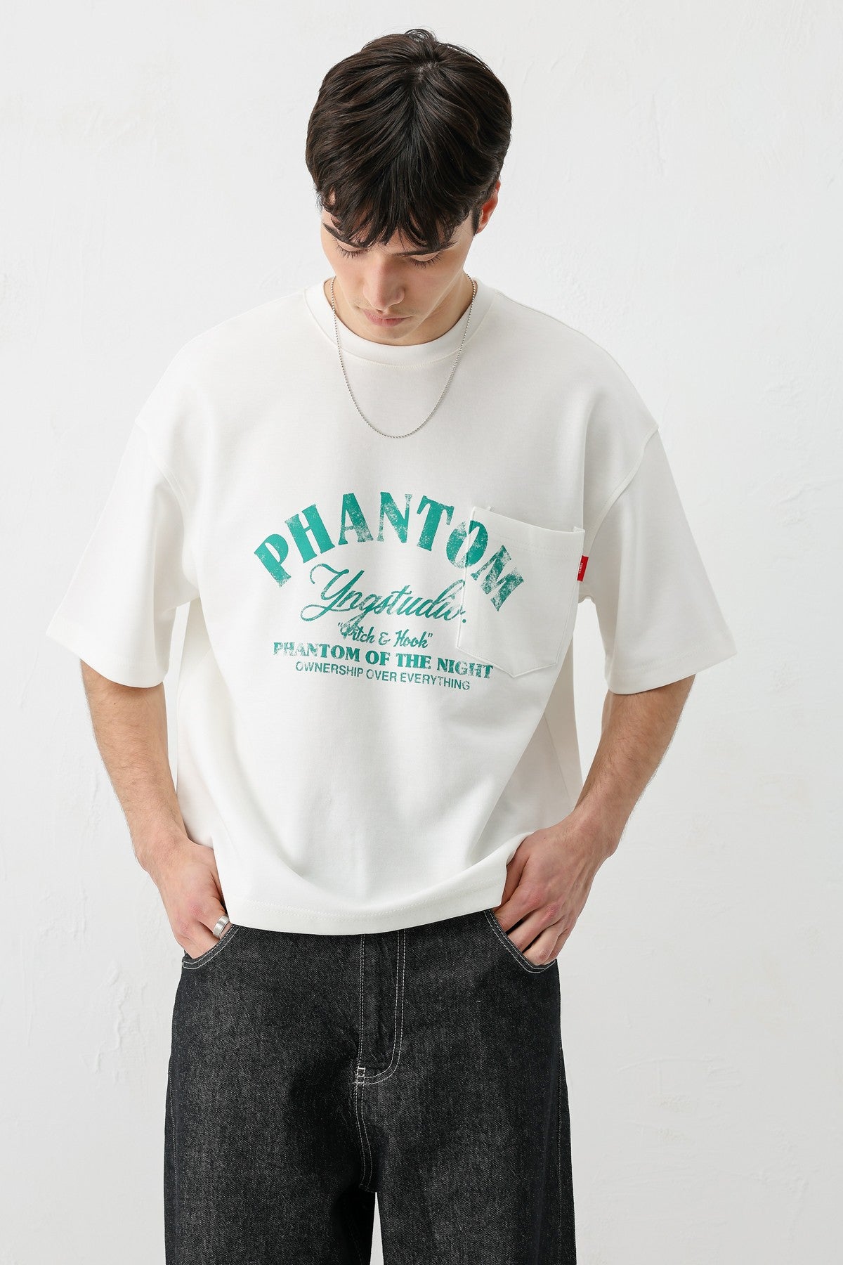Short-Sleeved Boxy-Fit Printed T-Shirt