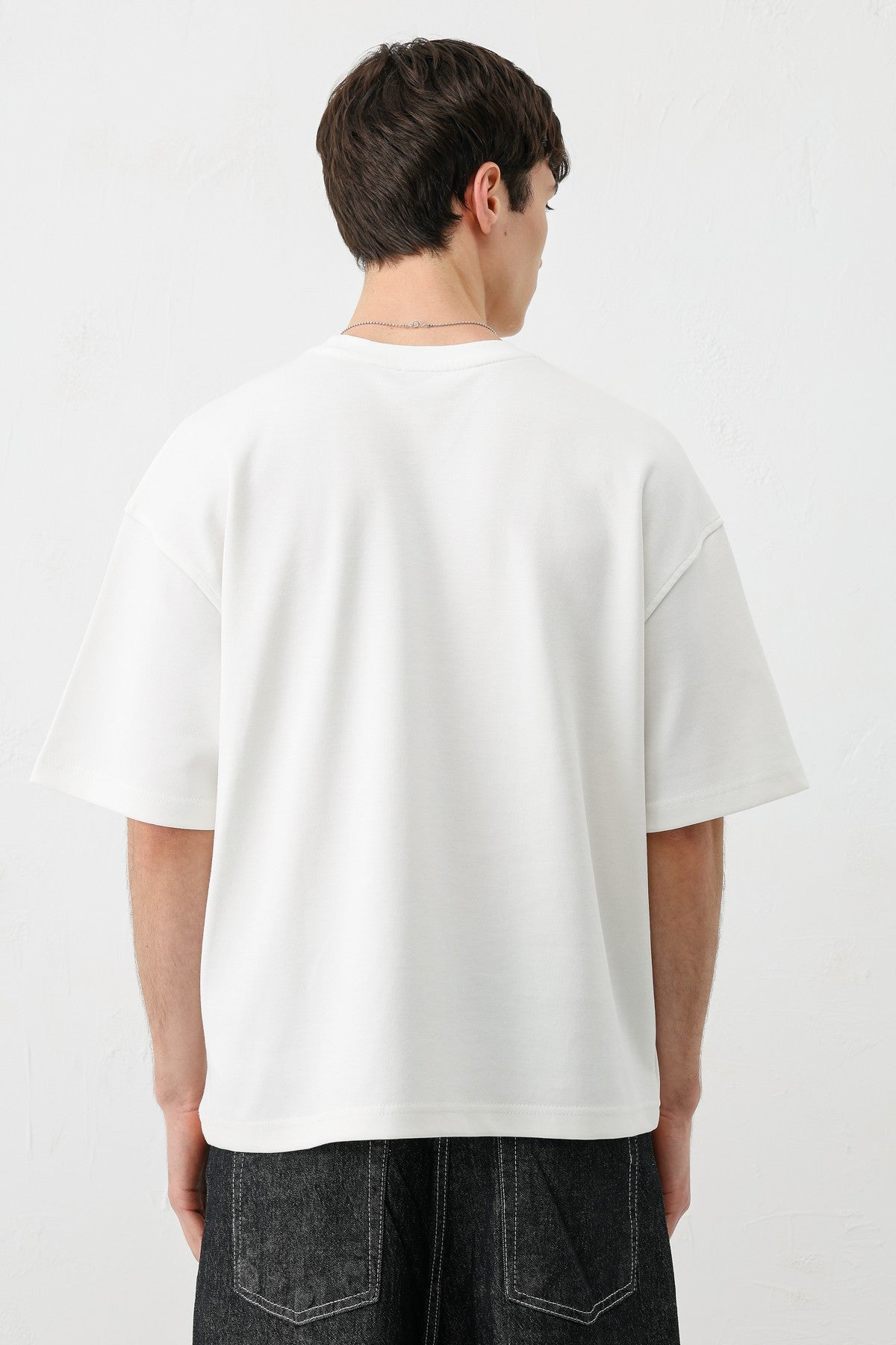 Short-Sleeved Boxy-Fit Printed T-Shirt