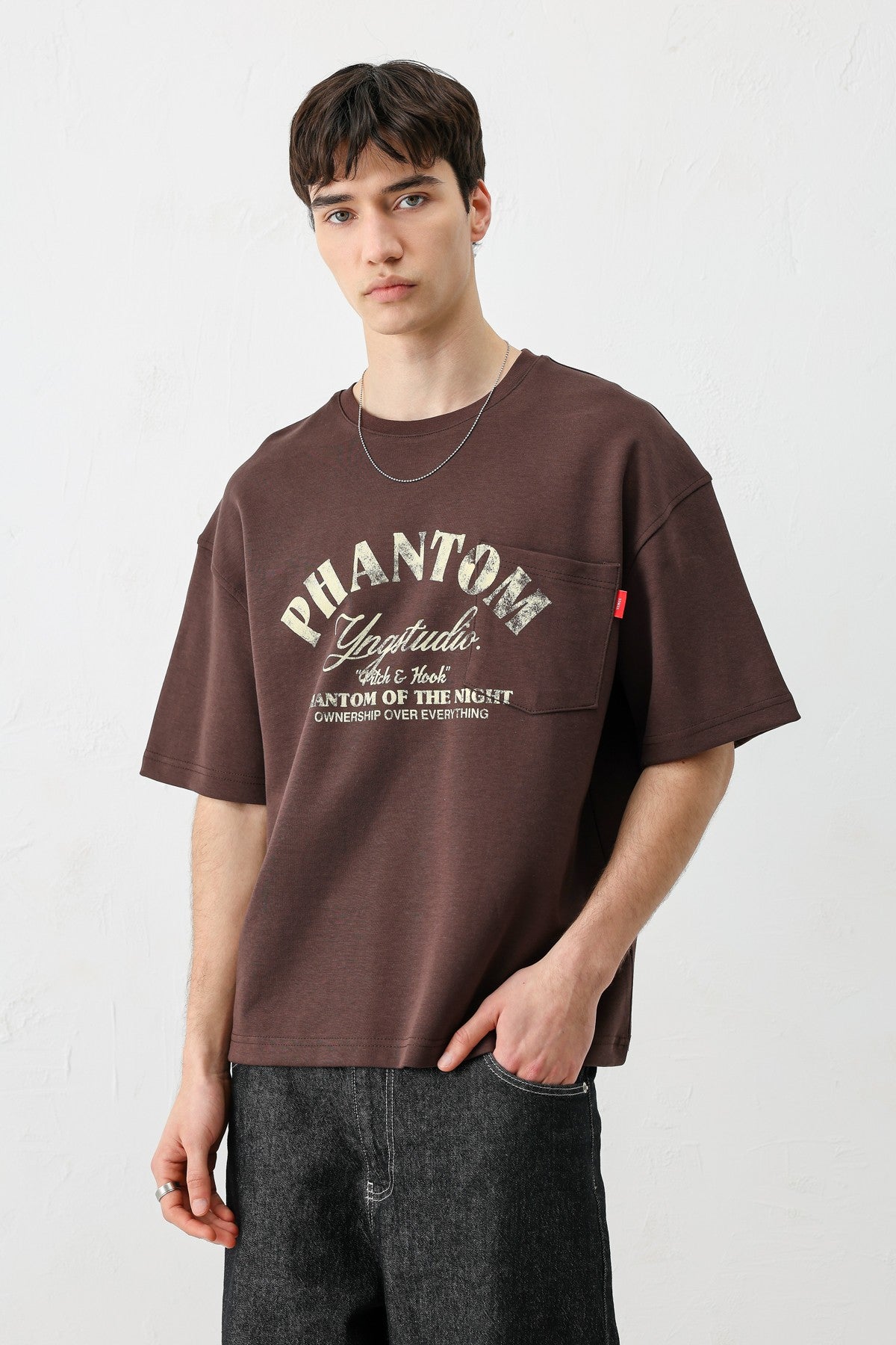 Short-Sleeved Boxy-Fit Printed T-Shirt