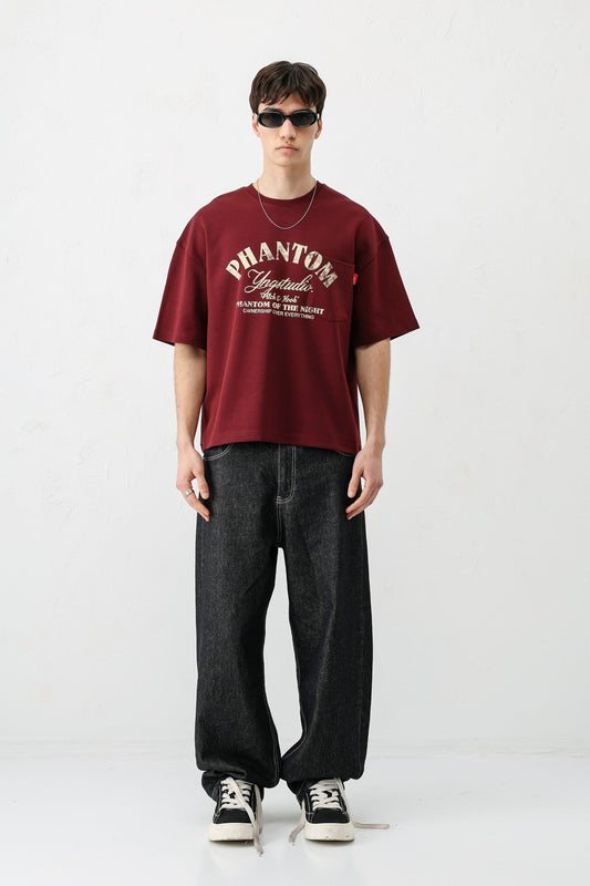 Short-Sleeved Boxy-Fit Printed T-Shirt