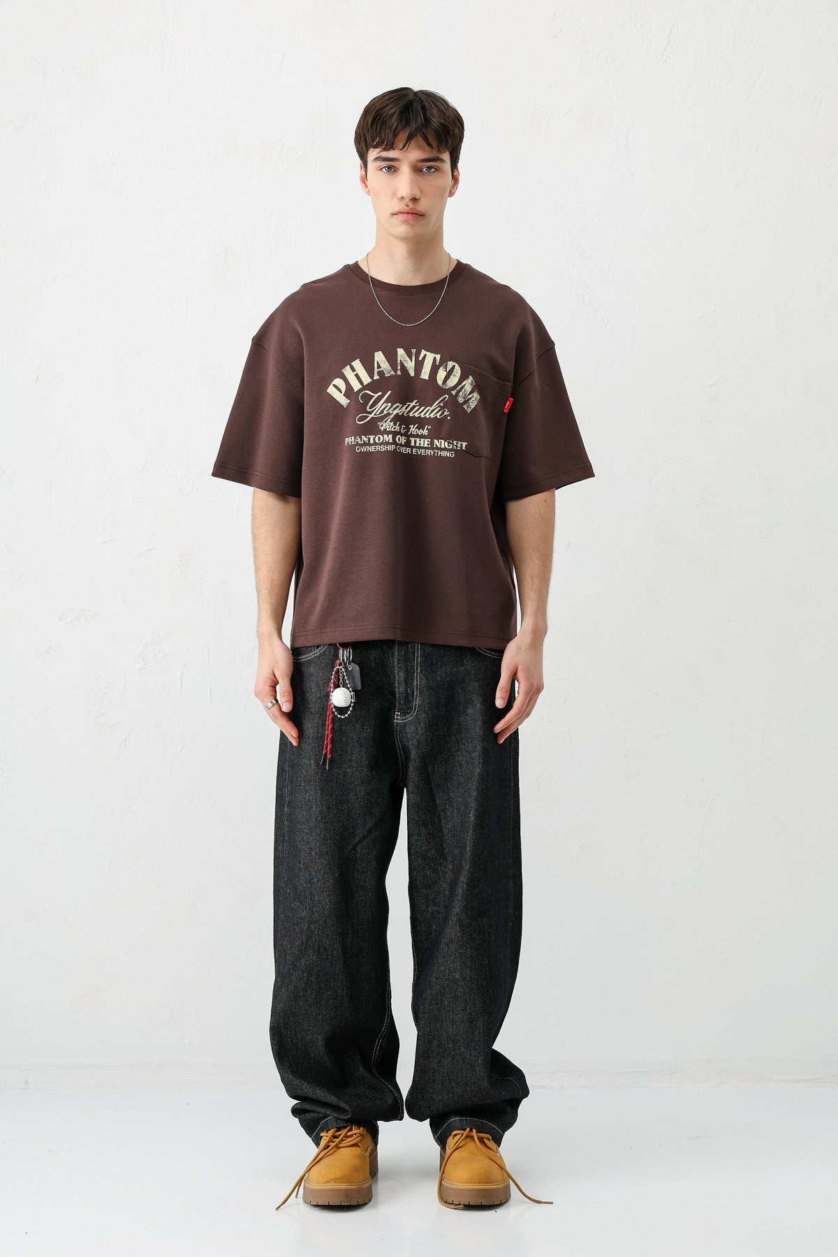 Short-Sleeved Boxy-Fit Printed T-Shirt