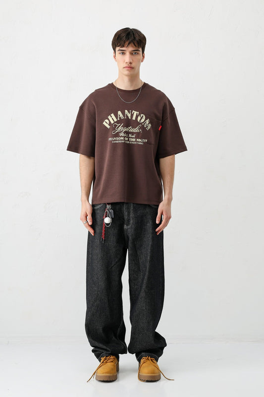 Short-Sleeved Boxy-Fit Printed T-Shirt