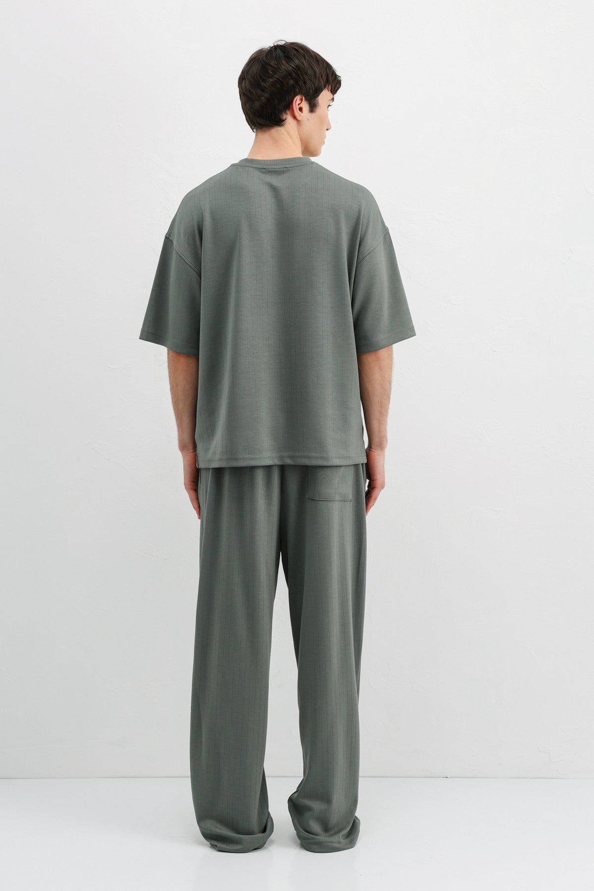 Oversized T-Shirt with Ribbed Texture