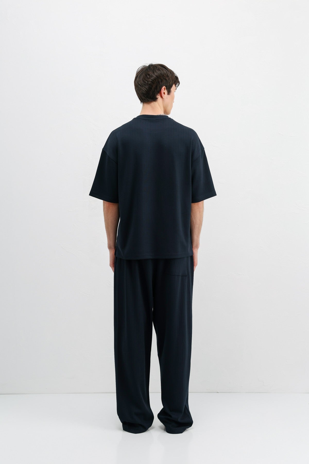 Oversized T-Shirt with Ribbed Texture