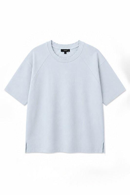 Oversized Raglan-Sleeve Basic T-Shirt