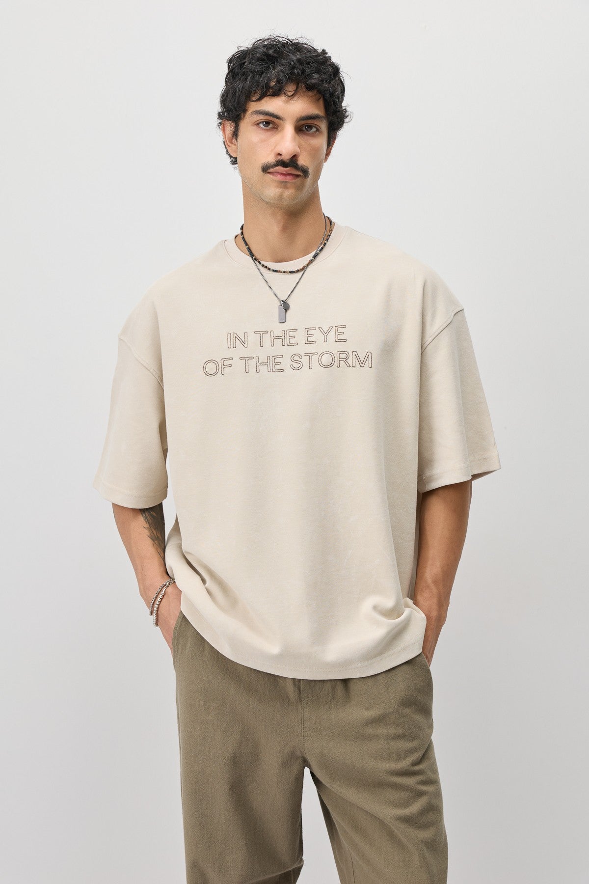 Oversized T-Shirt with Front Print