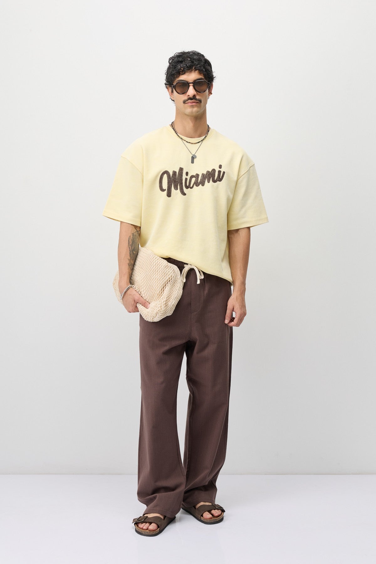 Oversized Miami-Printed T-Shirt