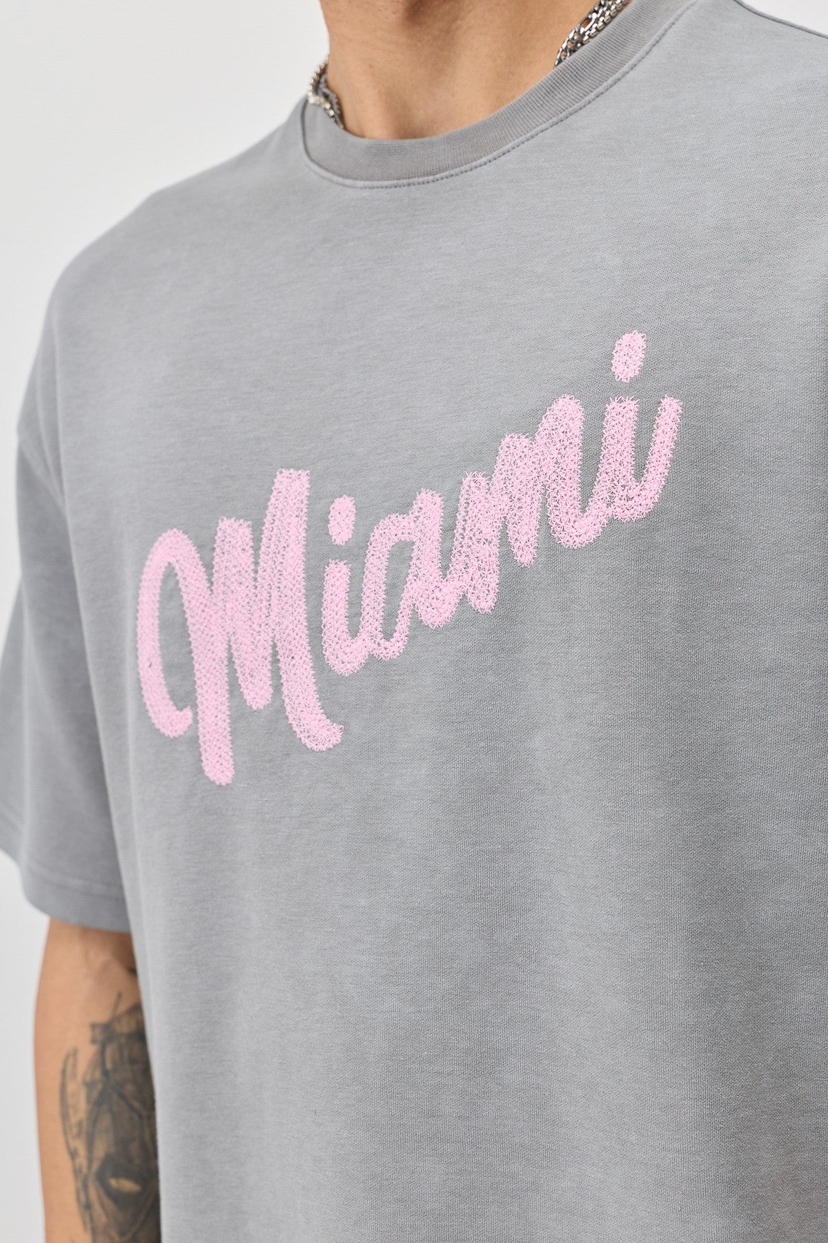 Oversized Miami-Printed T-Shirt