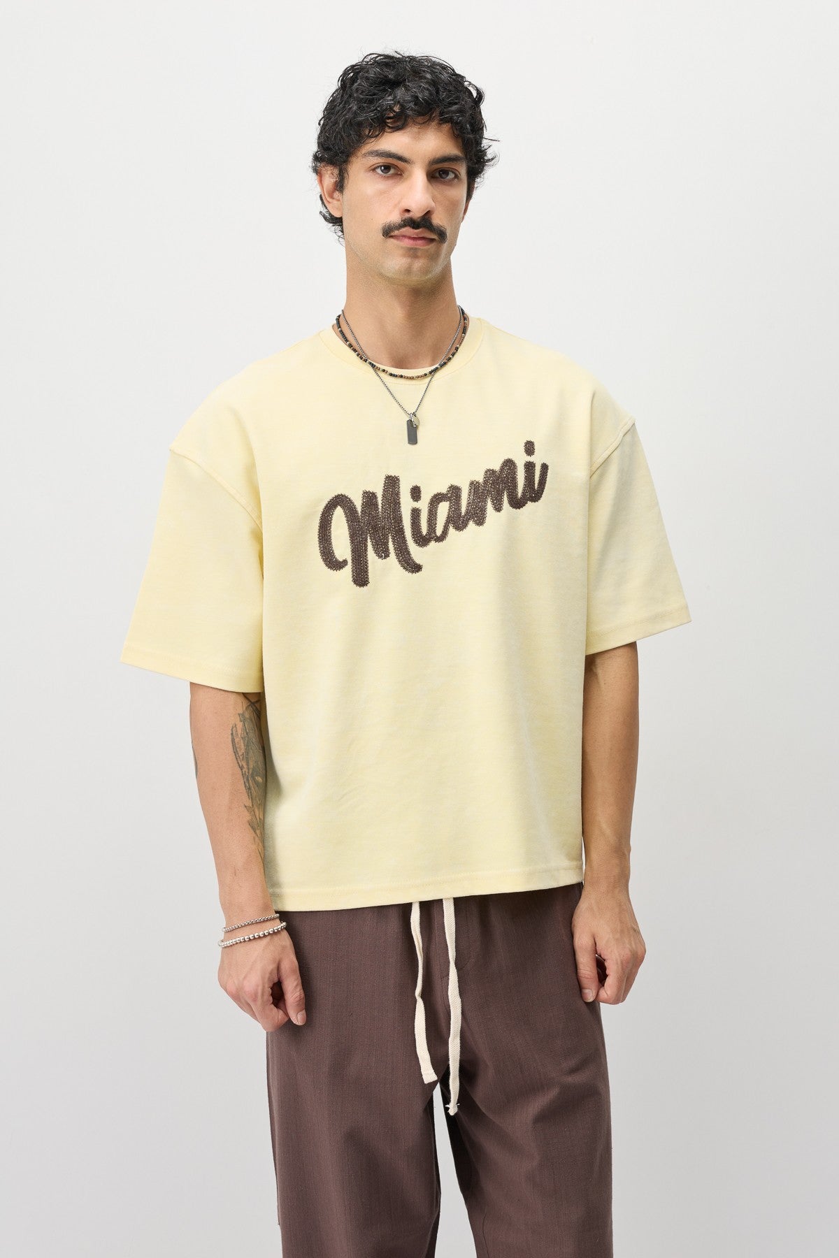 Oversized Miami-Printed T-Shirt