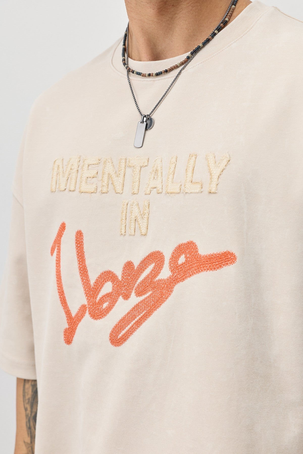 Oversized T-Shirt with Ibiza Print
