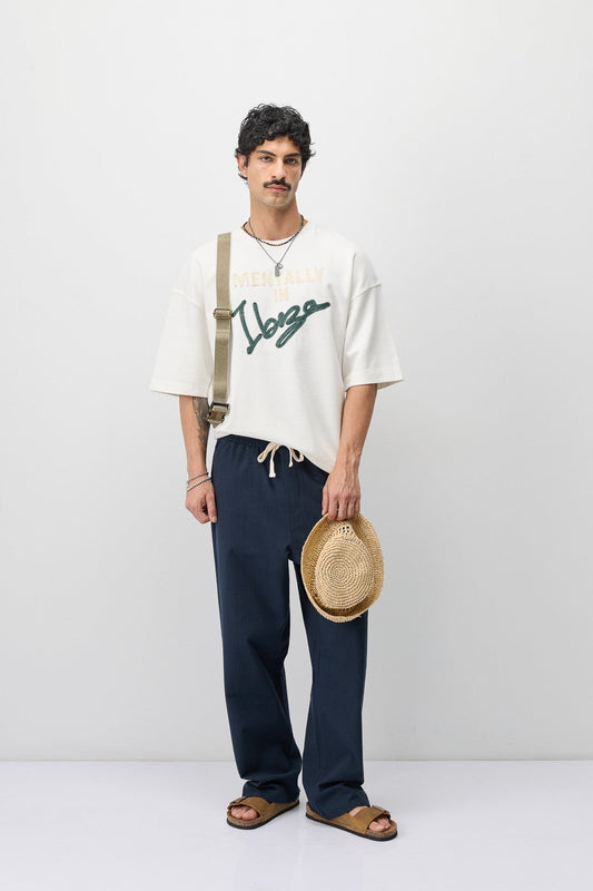 Oversized T-Shirt with Ibiza Print