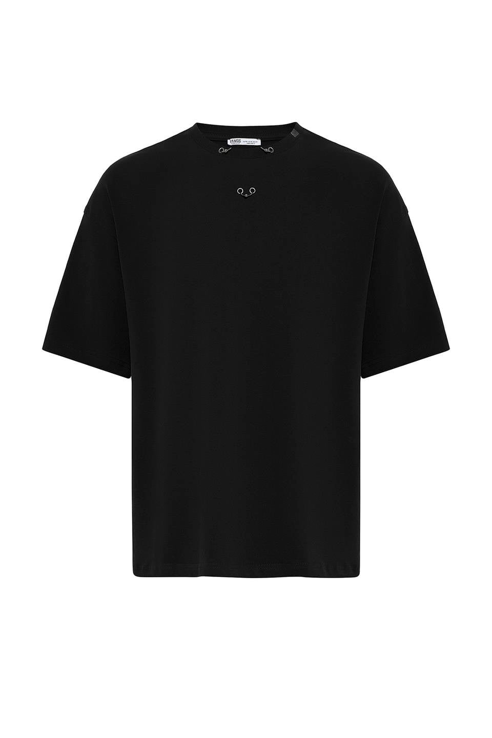 Oversized T-Shirt with Metal Ring Detail