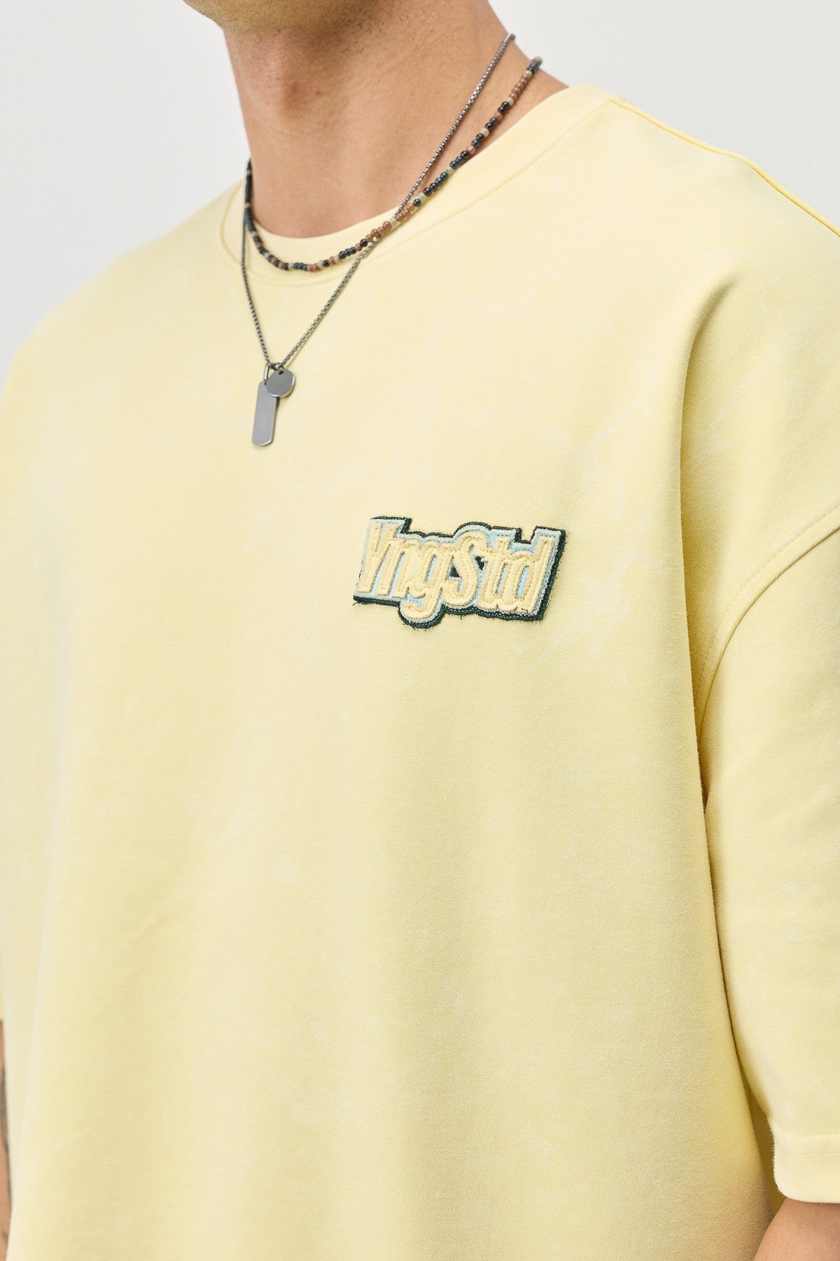 Oversized T-Shirt with Printed Label