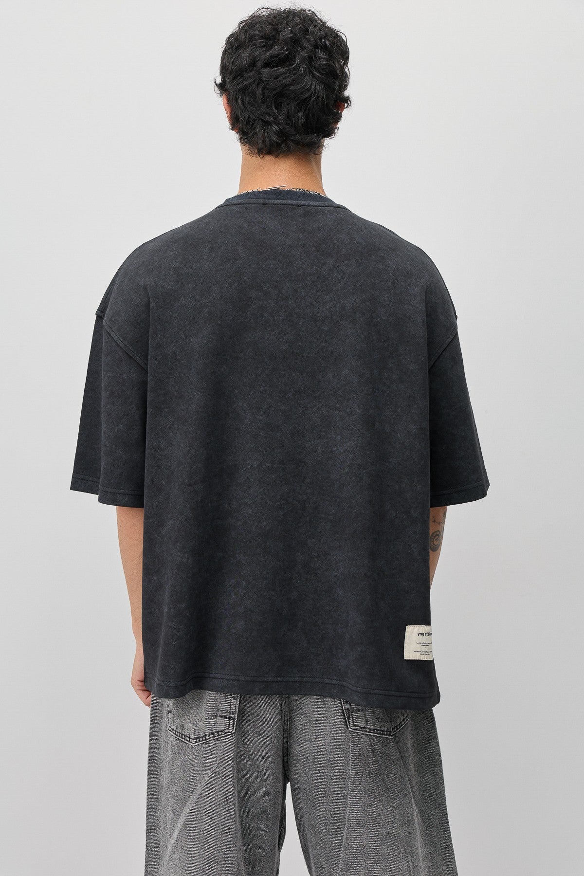 Oversized T-Shirt with Printed Label