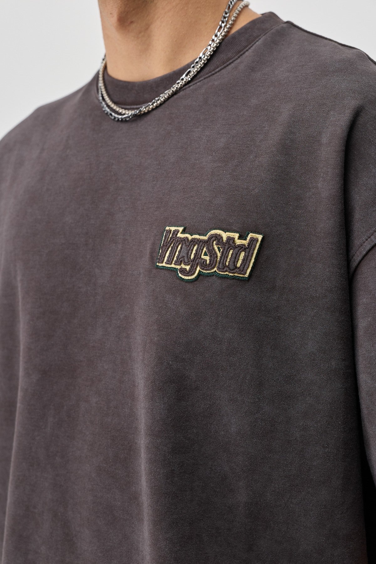 Oversized T-Shirt with Printed Label