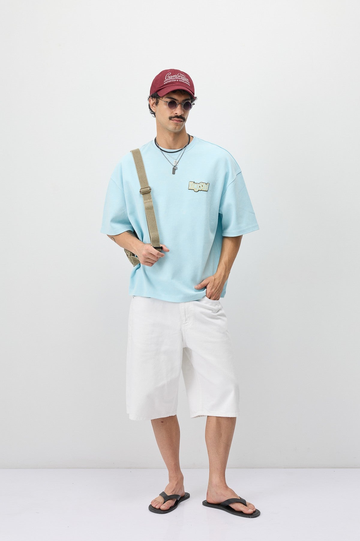 Oversized T-Shirt with Printed Label