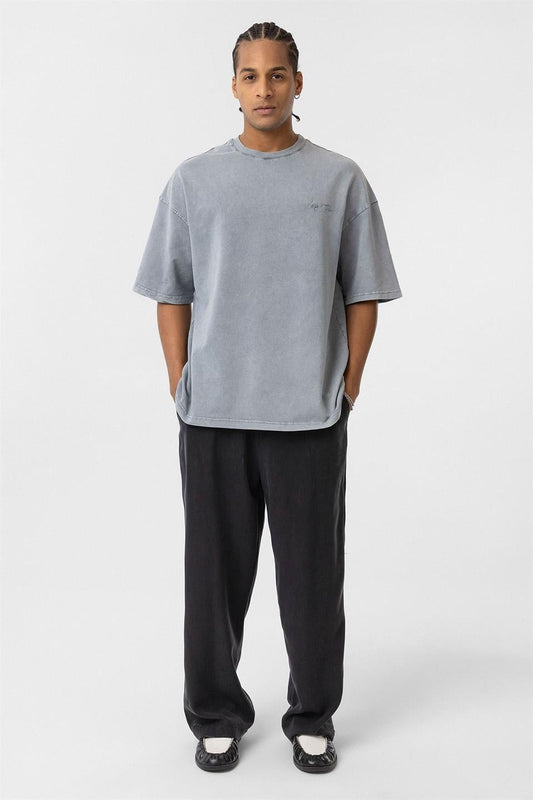 Oversized T-Shirt with Back Print (Machine Washable)