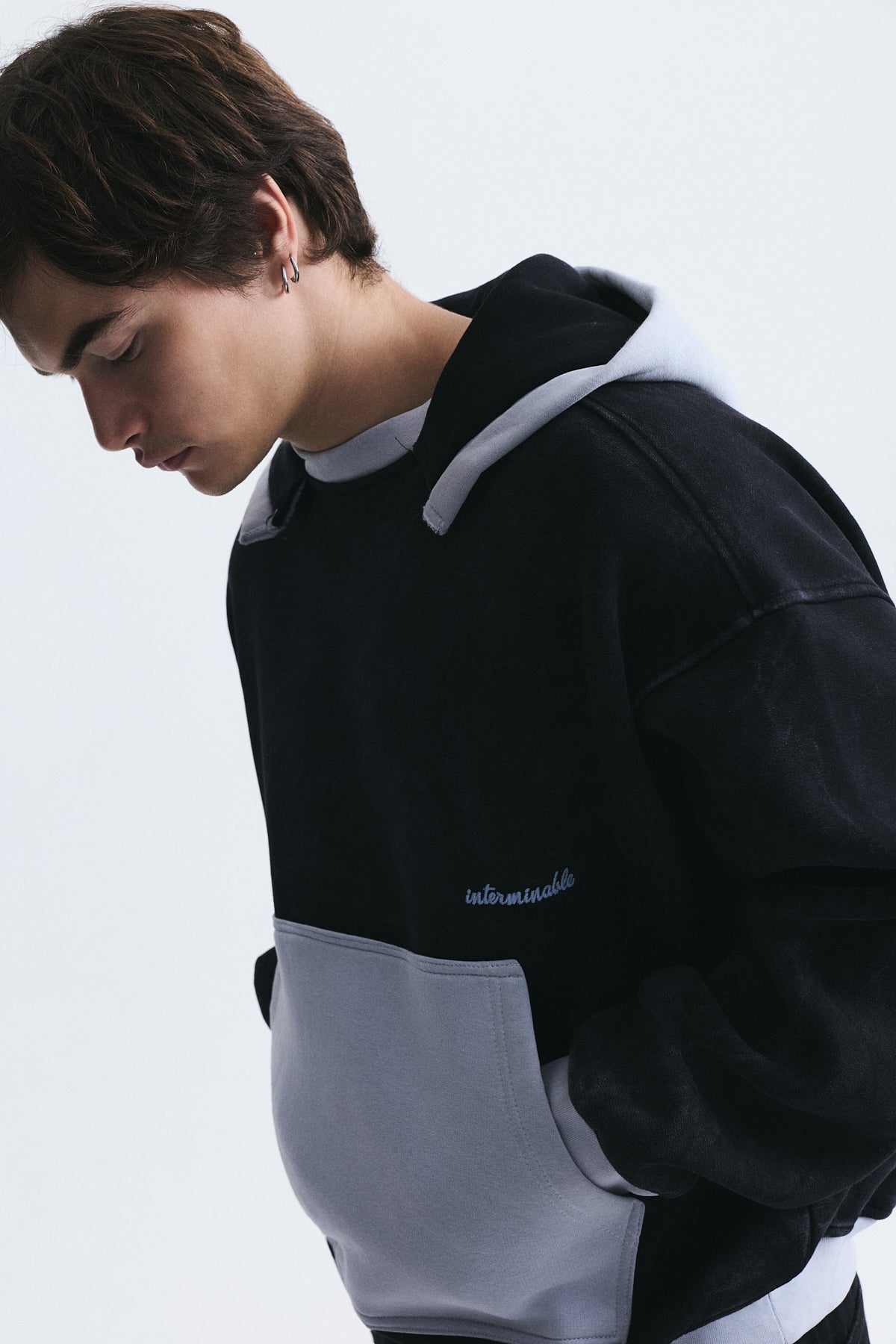 Block-Color Oversized Sweatshirt
