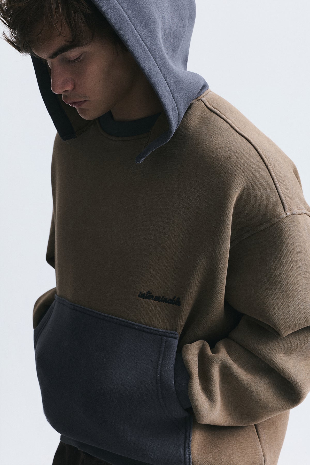 Block-Color Oversized Sweatshirt