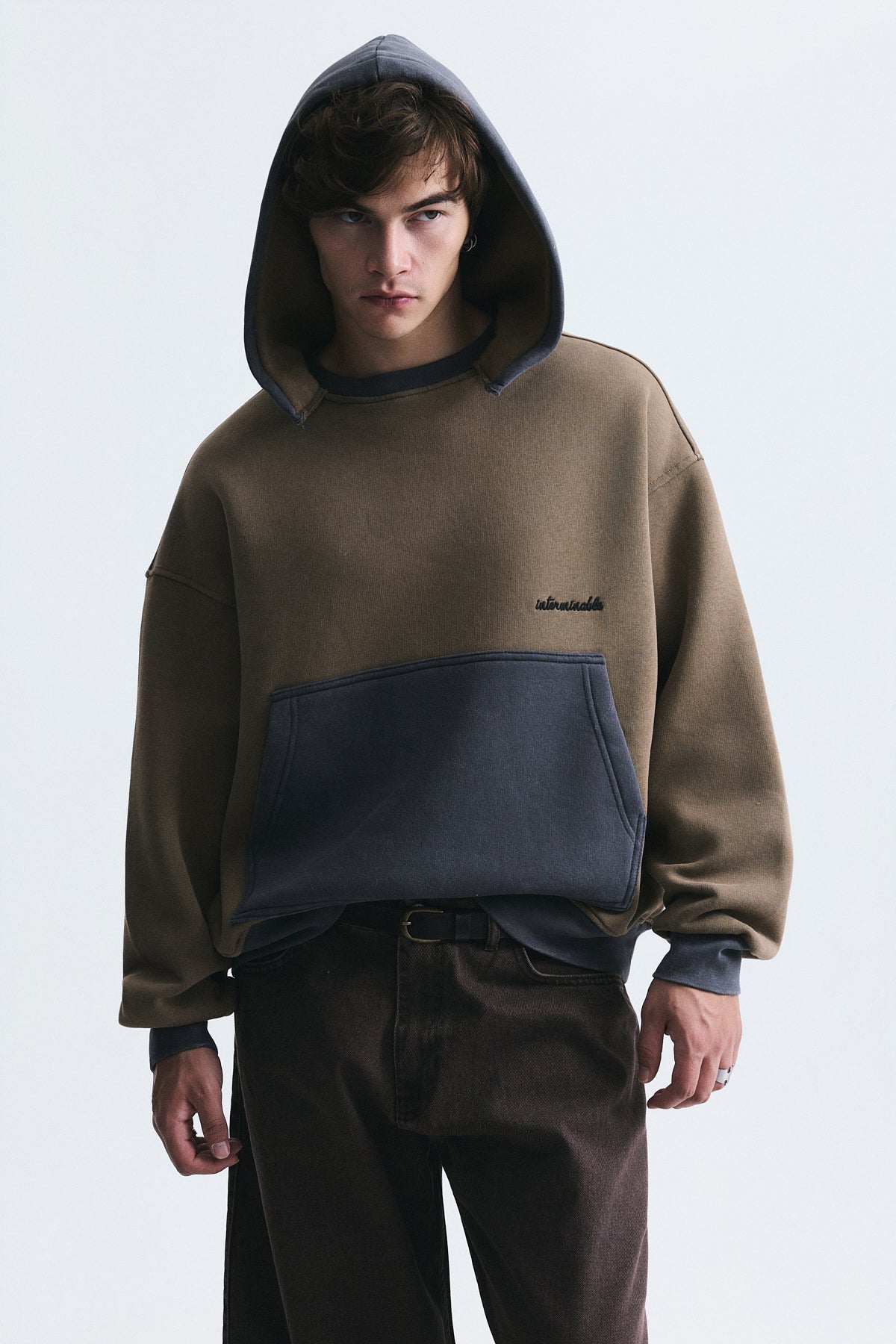 Block-Color Oversized Sweatshirt