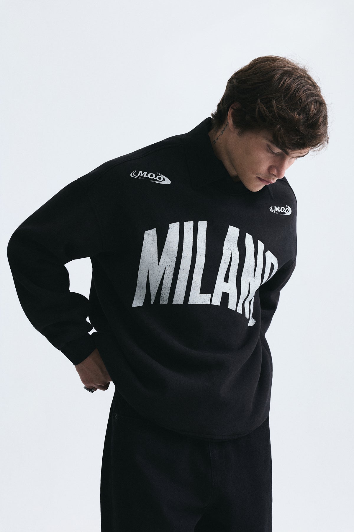 Milan-Printed Oversized Sweatshirt