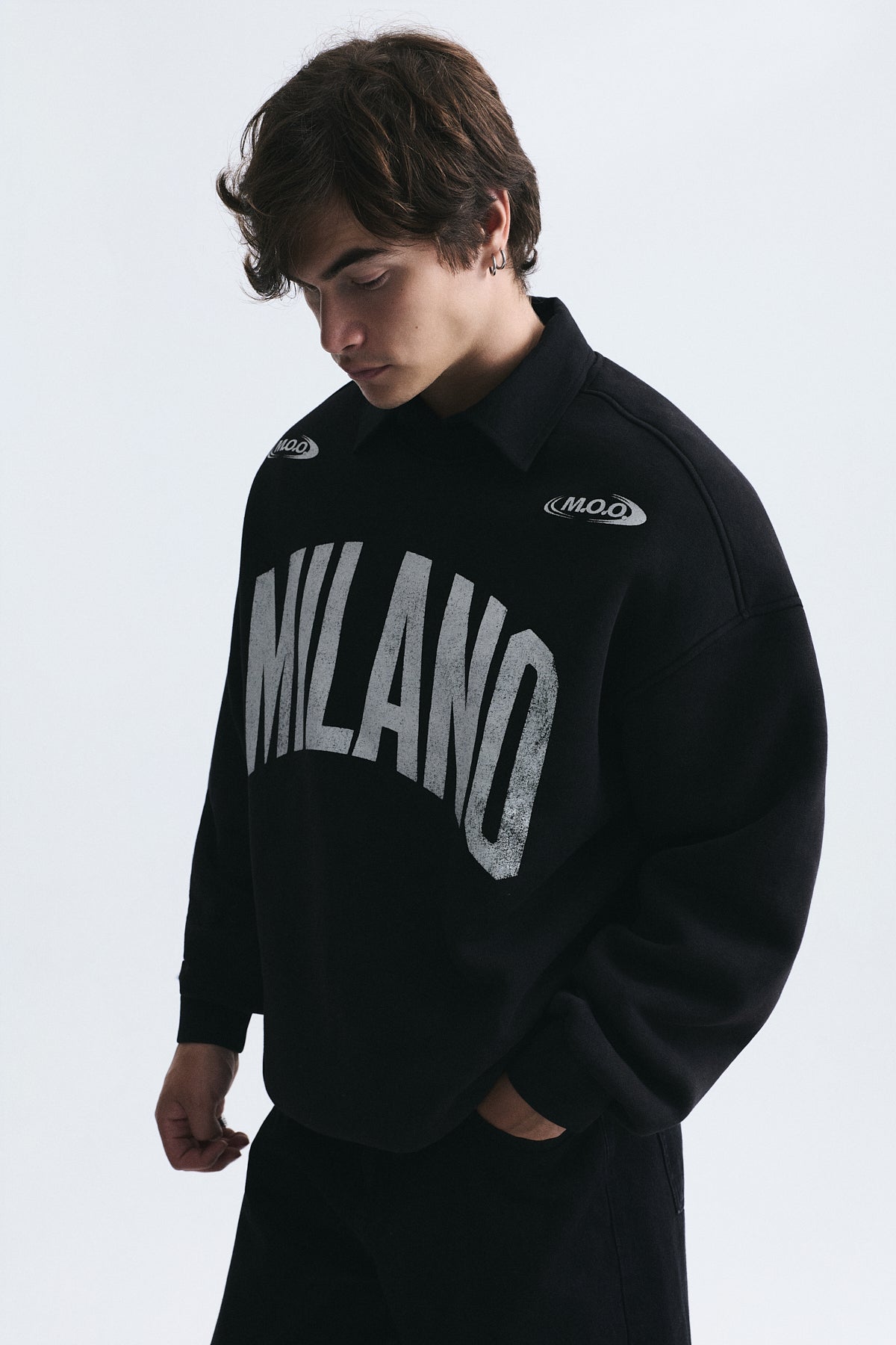 Milan-Printed Oversized Sweatshirt