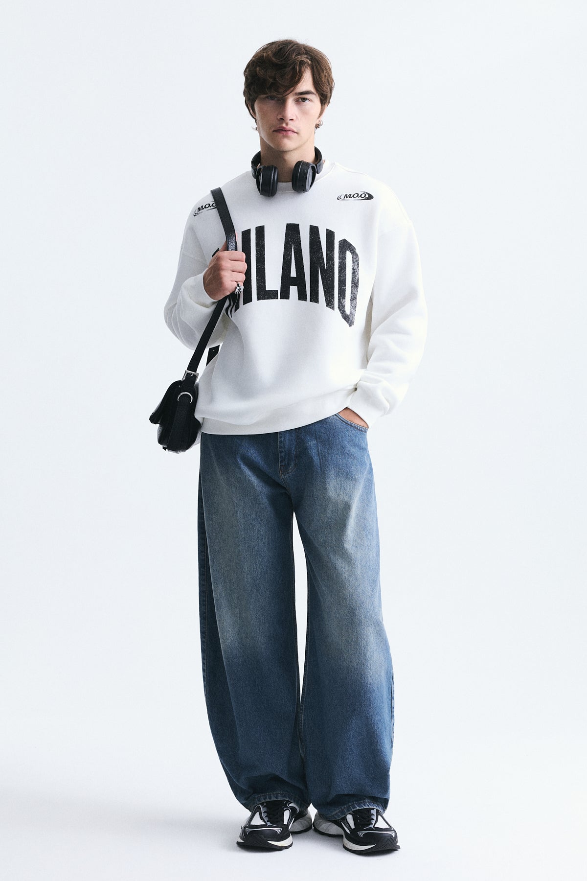 Milan-Printed Oversized Sweatshirt