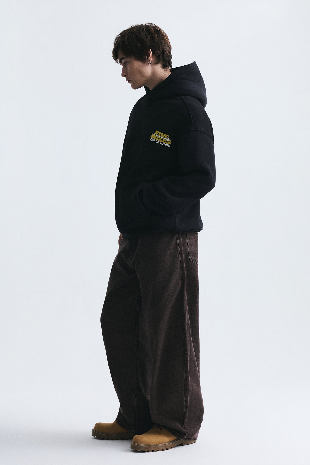 Oversized Washable Hooded Sweatshirt