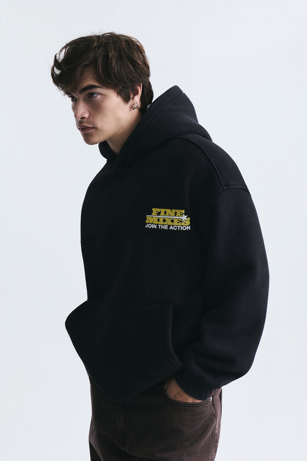 Oversized Washable Hooded Sweatshirt
