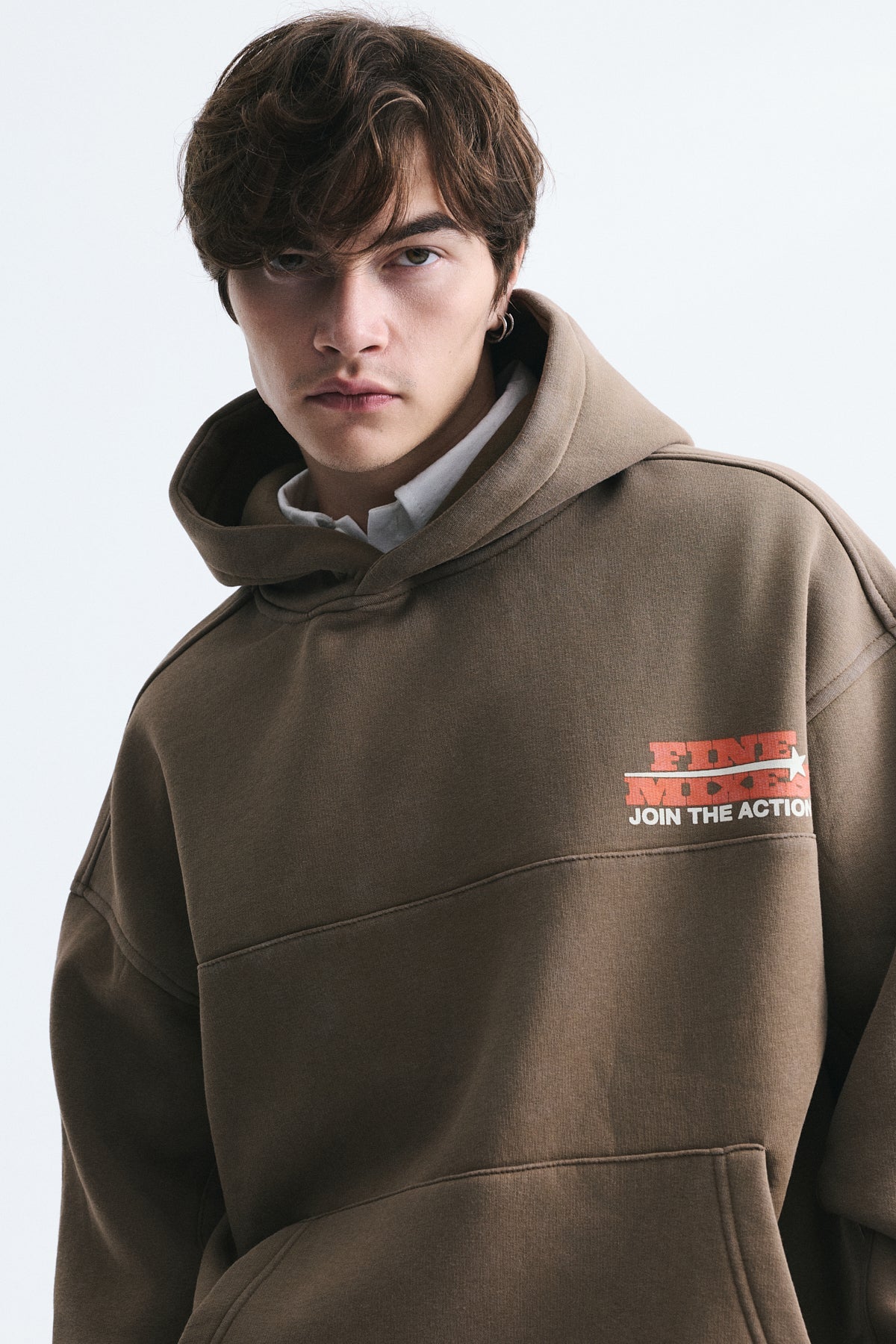 Oversized Washable Hooded Sweatshirt