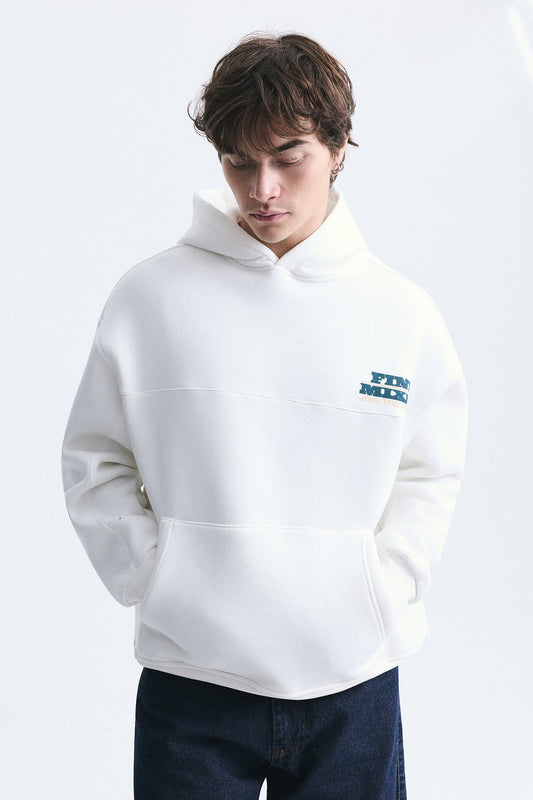 Oversized Washable Hooded Sweatshirt