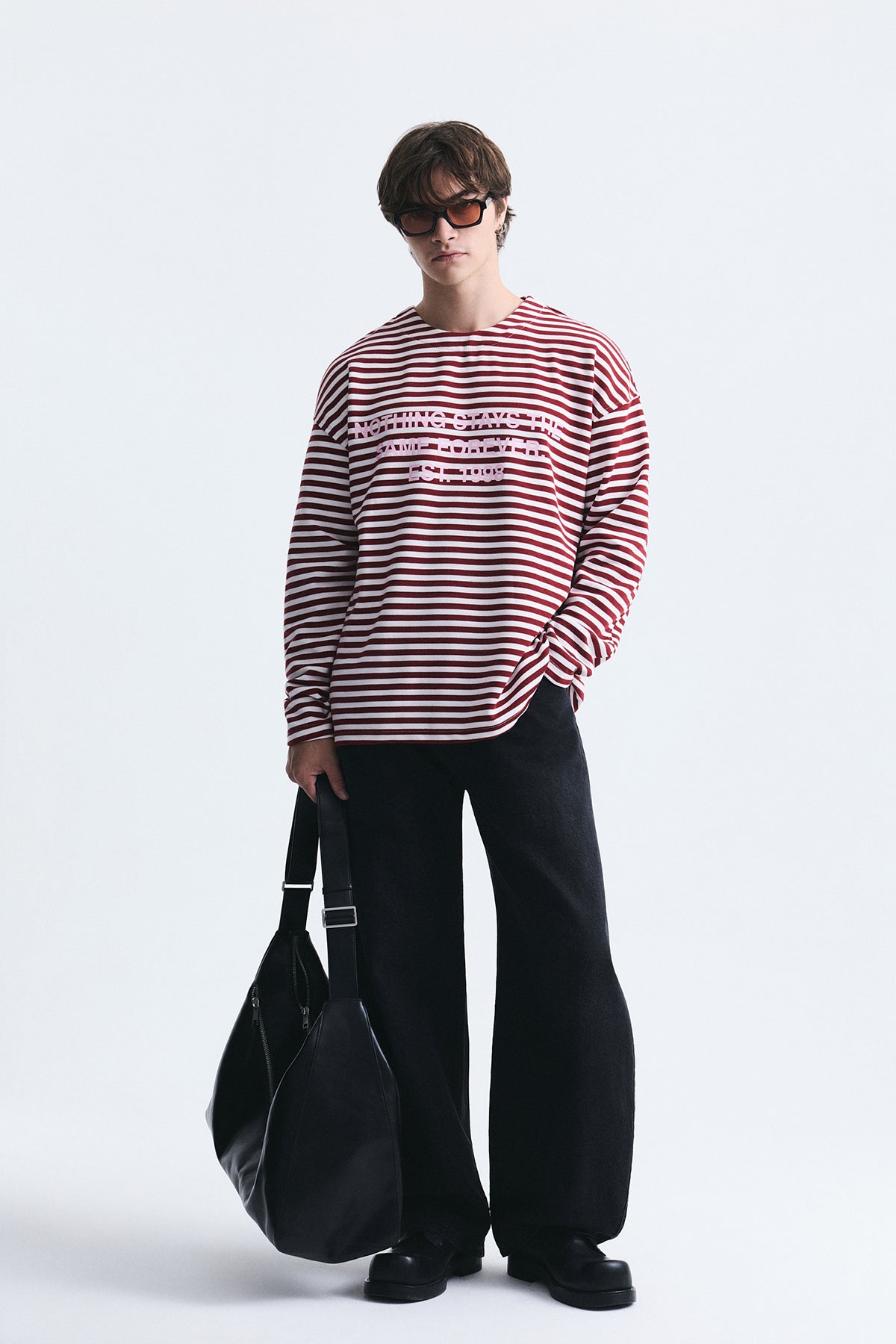 Oversized Striped Sweatshirt