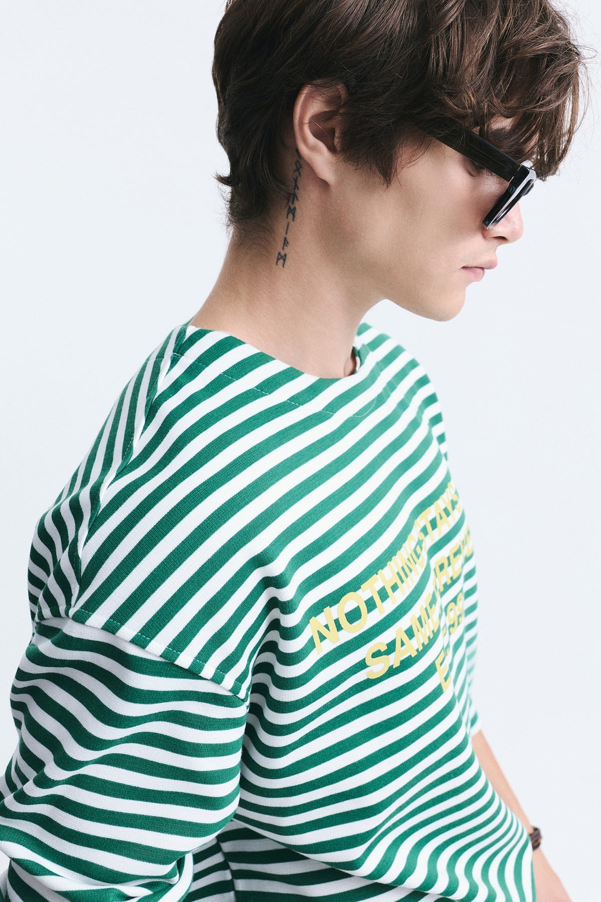 Oversized Striped Sweatshirt
