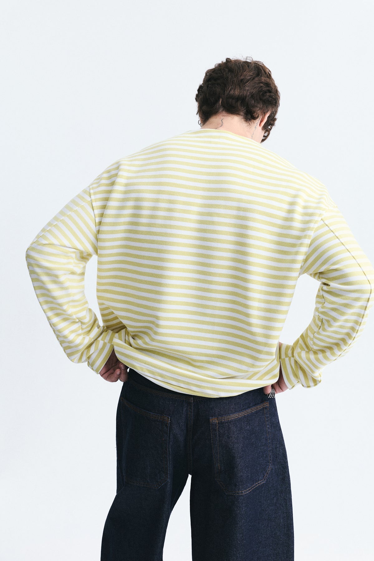Oversized Striped Sweatshirt
