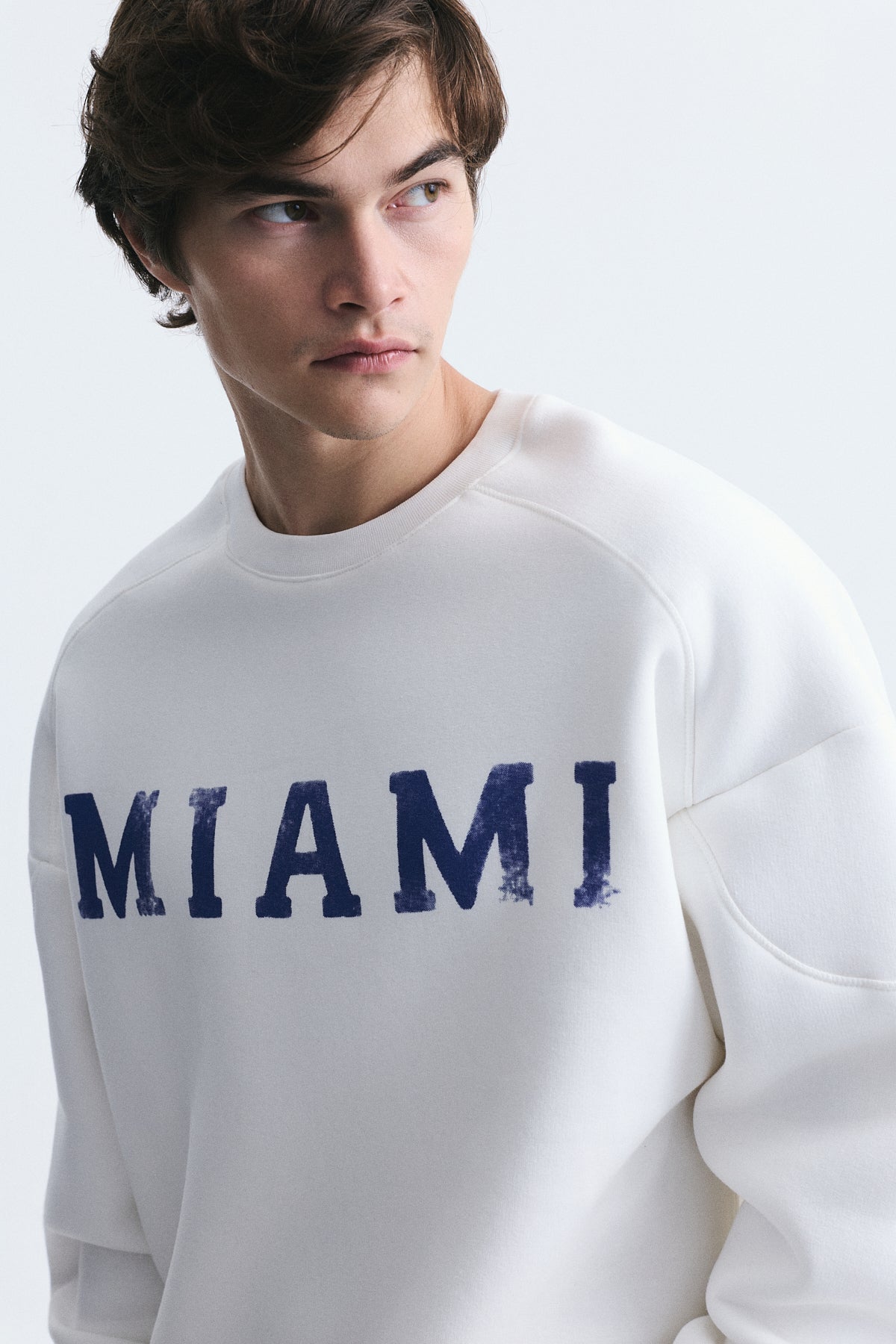 Miami Printed Bike Neck Sweatshirt
